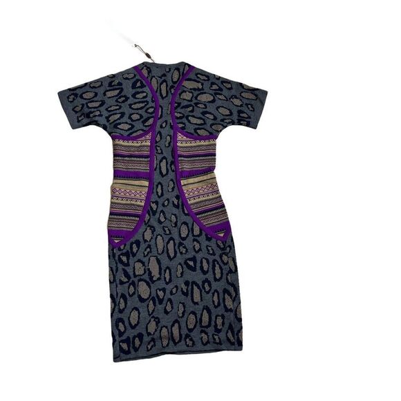 Cut25 by Yigal Azrouel Animal Print bodycon wool dress  XS NWT - Picture 10 of 13
